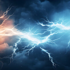 photo d'éclairs durant un orage